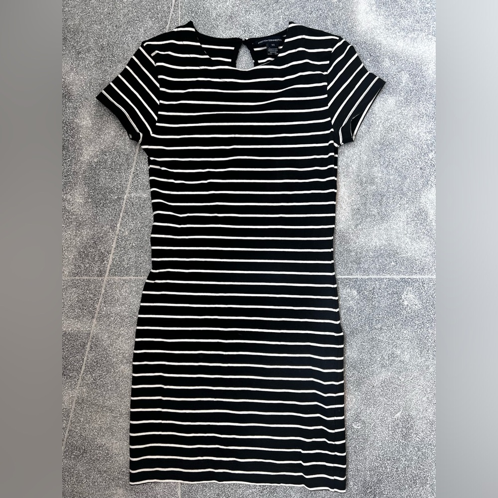 French Connection black and white stripped dress XS